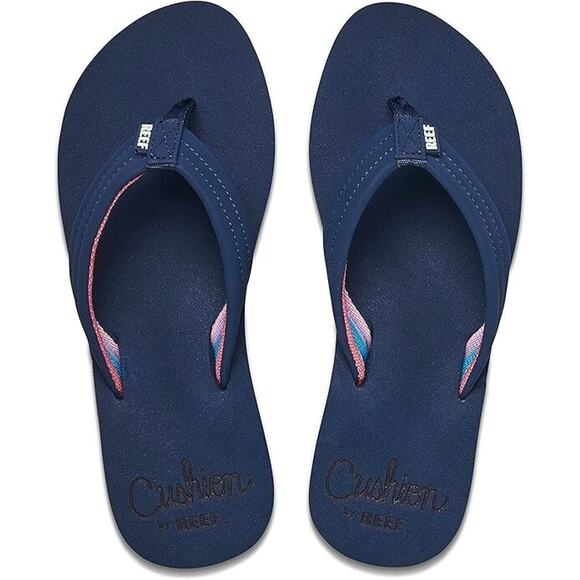 REEF Women's Cushion Breeze Flip Flop Sandal, Midnight Size 5M - Picture 4 of 5